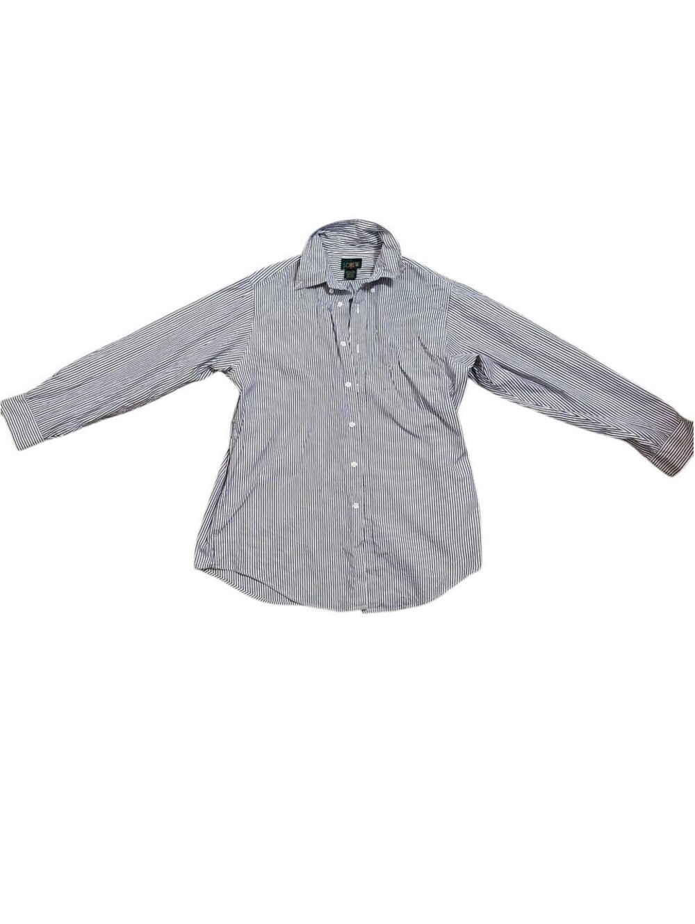 Vintage 90s J Crew Striped Dress Shirt 15.5 33 Ivy Preppy